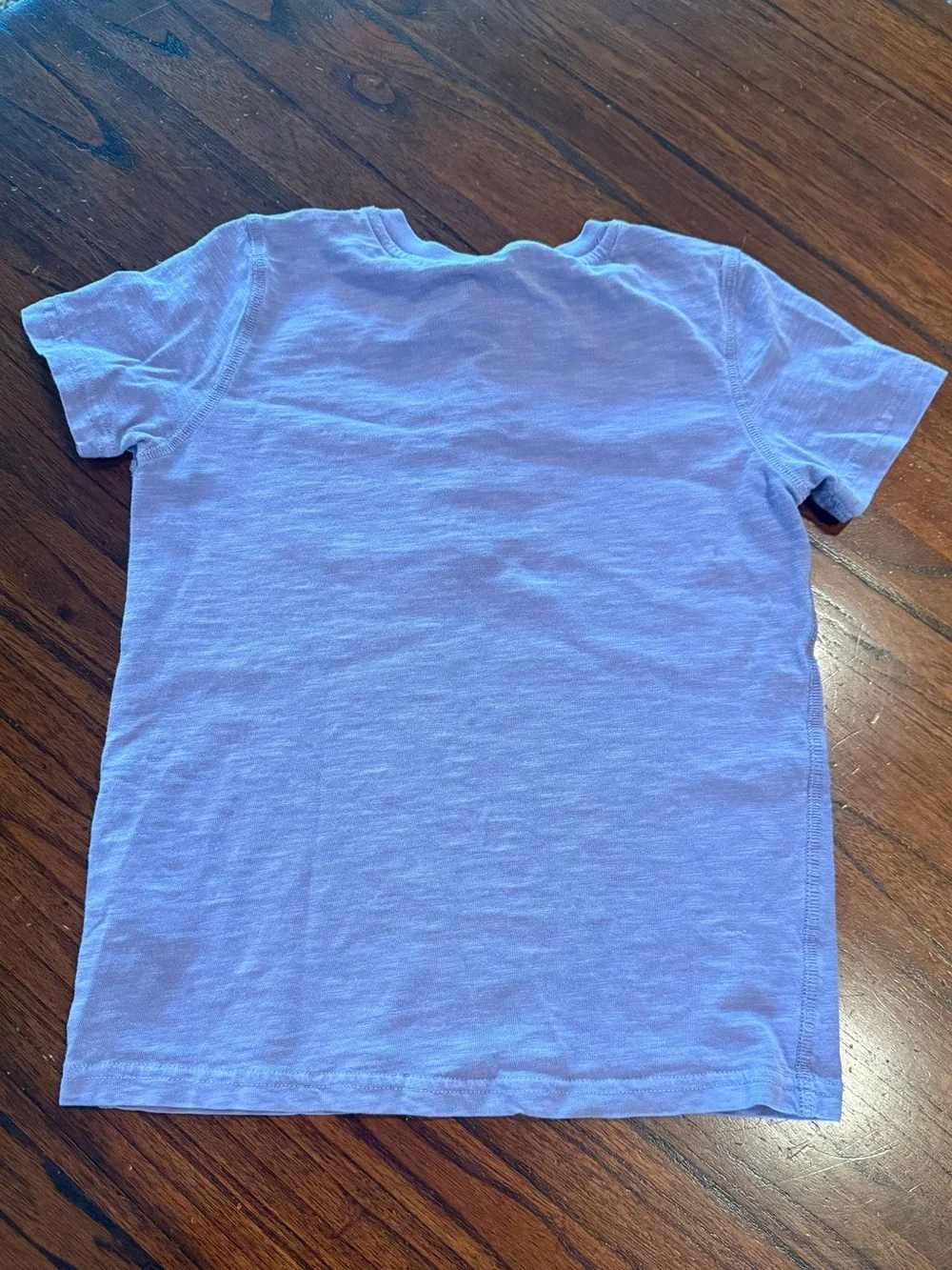 Mini Boden Short Sleeve Pocket Slub Cotton Henley Shirt - Lavender Size 7-8
